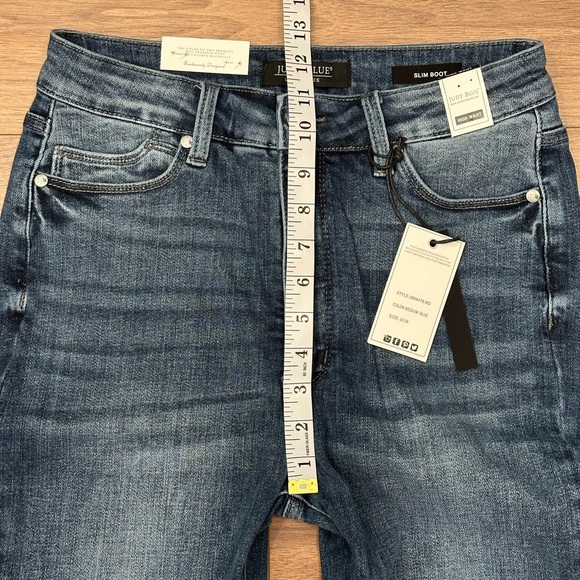 NEW Judy Blue High Rise Slim Boot Get The Boot Tummy Control Jeans Size 9/29 - Picture 16 of 16